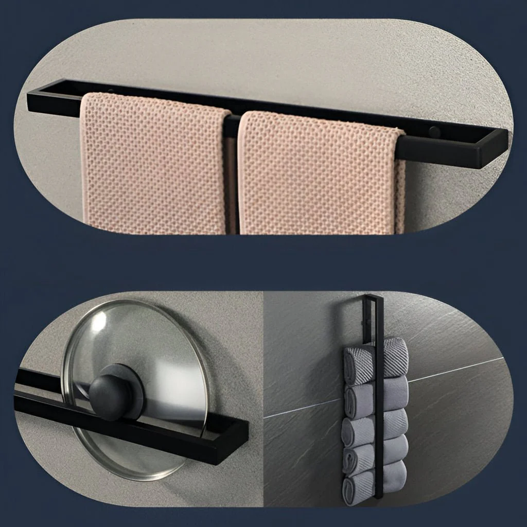 BARHOLD – Wall-mounted towel rack made of sturdy stainless steel - Image 7