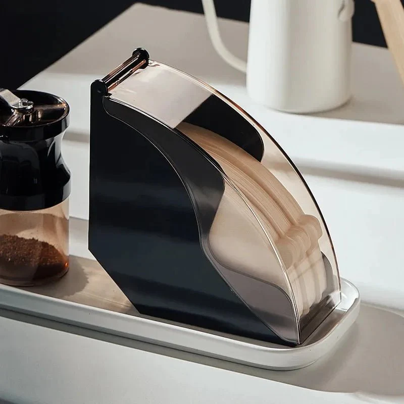 BARISTYLE – Modern Coffee Filter Holder for Pour-Over with Acrylic Cover - Image 4