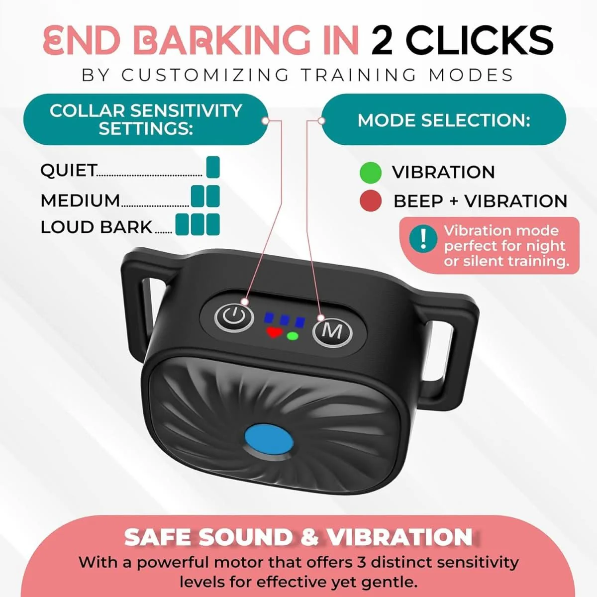 BARKCALM MINI – Gentle Anti-Bark Collar with Sound & Vibration for Small Dogs - Image 6