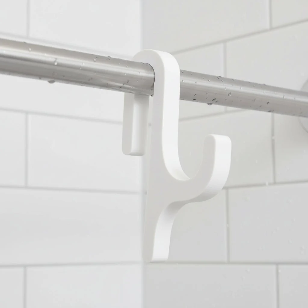 BATHGLINT – Elegant Glass Shower Hook for Stylish Bathroom Organization - Image 2