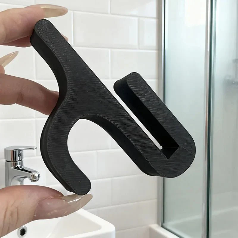 BATHGLINT – Elegant Glass Shower Hook for Stylish Bathroom Organization - Image 7