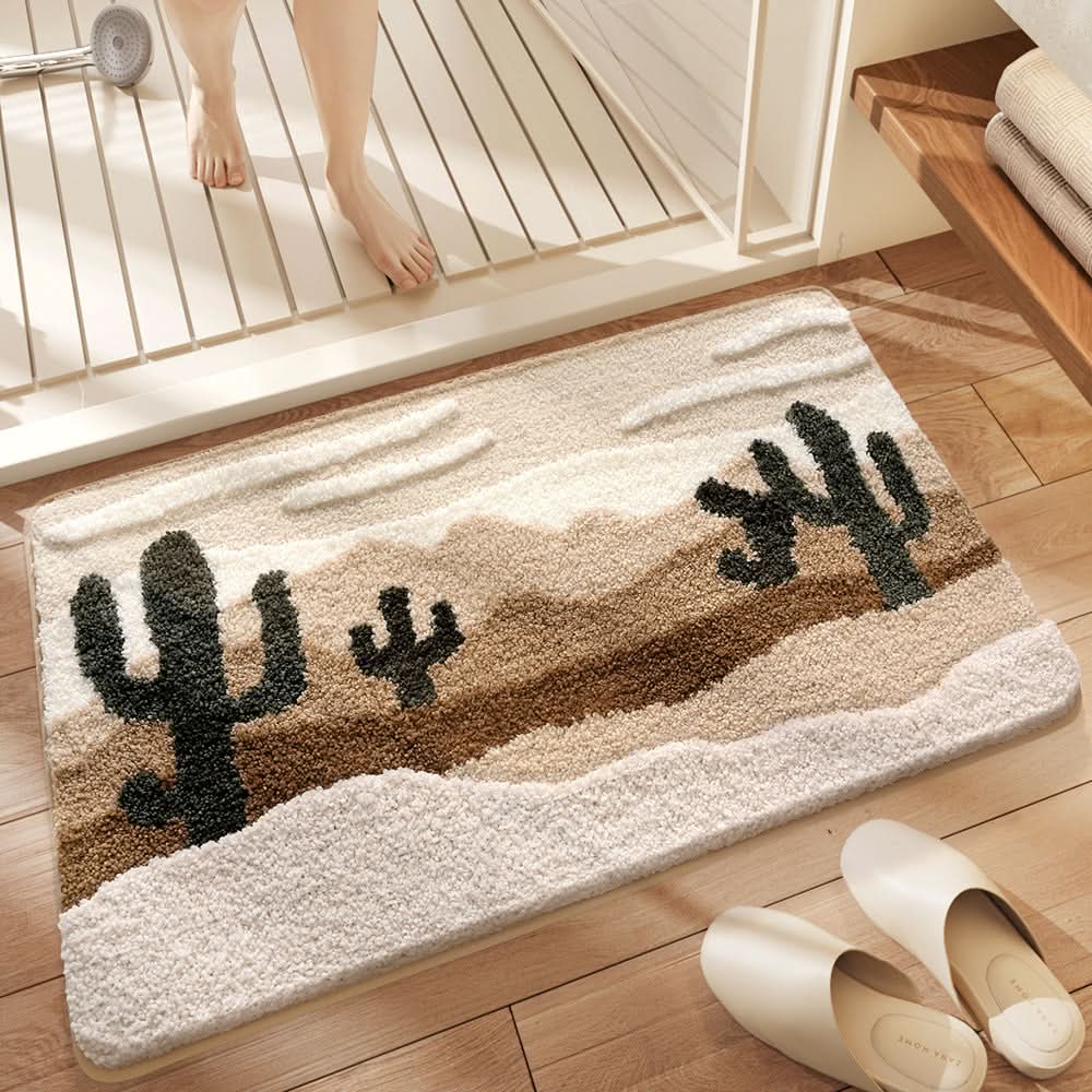 BATHLUXE – Organic Terrain Rug with Soft & Luxurious Feel - Image 8