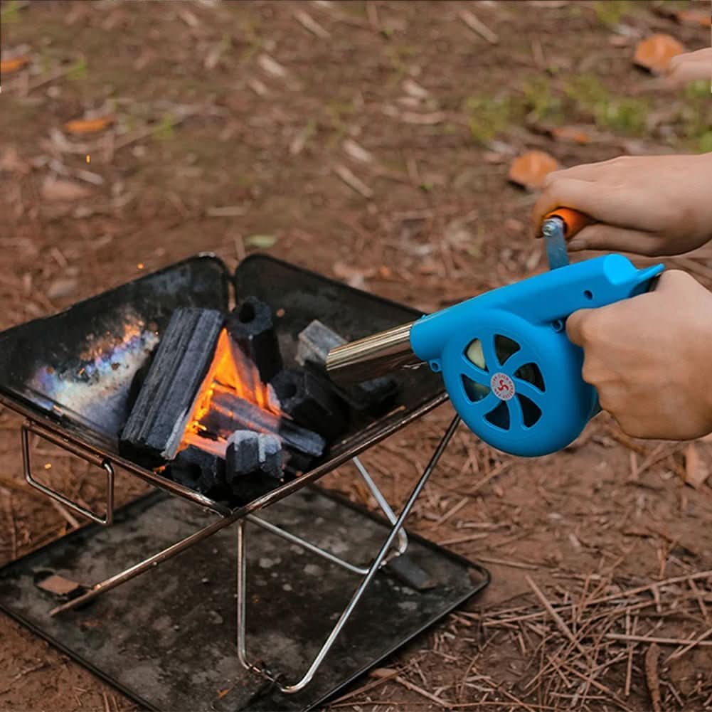 BBQWind Fan - Portable hand crank barbecue fan for easy outdoor firing up - Image 3