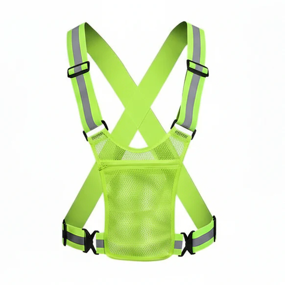 BEAMRUN – Reflector Running & Cycling Safety Vest with Large Pocket for Mobile Phone & Wallet - Image 7