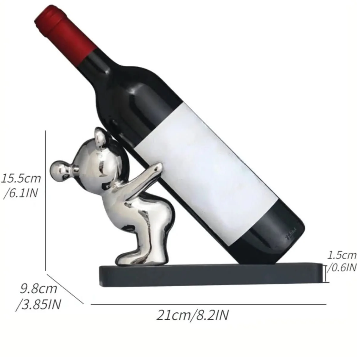 BEARWINE Rack - Playful ceramic wine rack in bear design for stylish bottle storage - Image 9