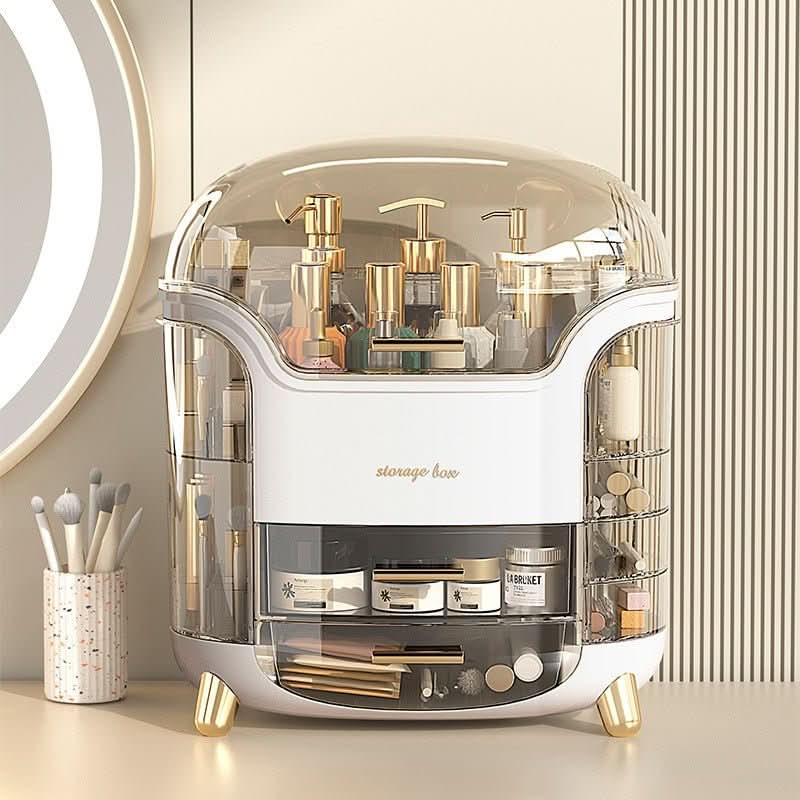 BeautySence make-up organiser - Dustproof & waterproof cosmetics box with elegant design