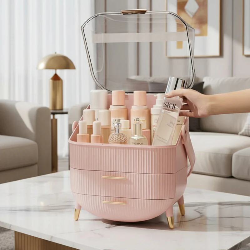 BeautySence make-up organiser - Dustproof & waterproof cosmetics box with elegant design - Image 14