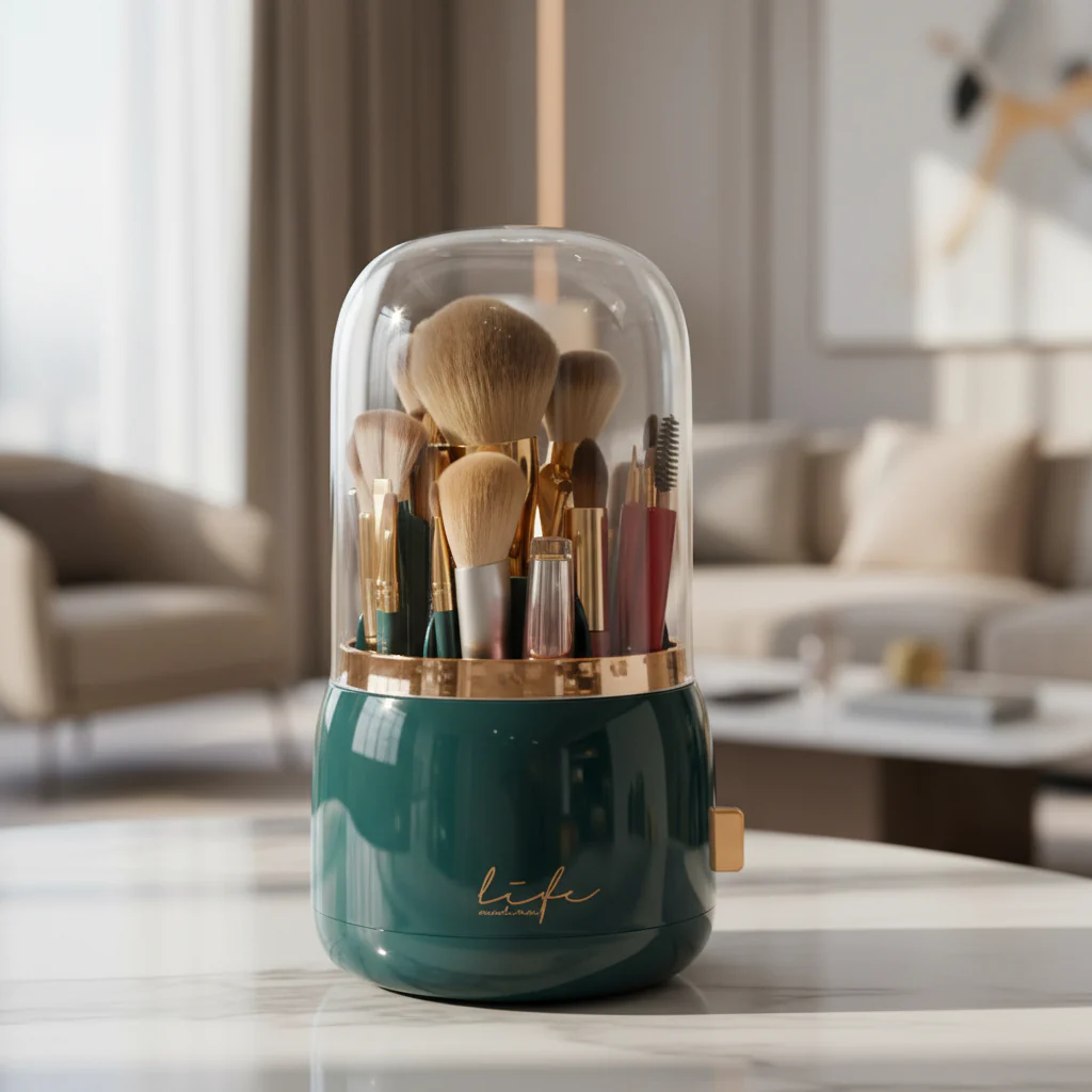 BeautySence make-up organiser - Dustproof & waterproof cosmetics box with elegant design - Image 20