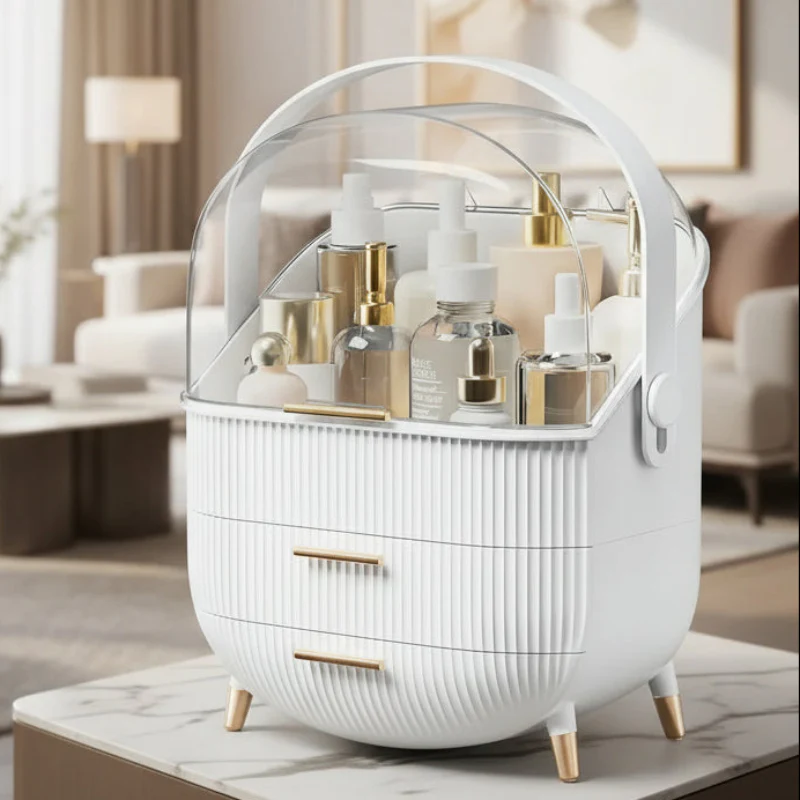 BeautySence make-up organiser - Dustproof & waterproof cosmetics box with elegant design - Image 6