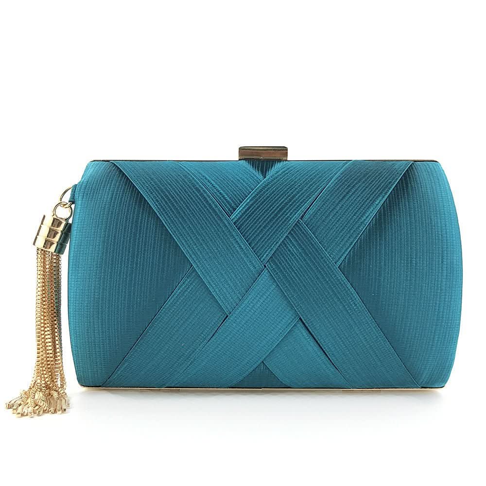 Bellavine Satin Evening Clutch | Luxurious Tassel Handbag for Weddings, Galas, and Elegant Evenings - Image 10