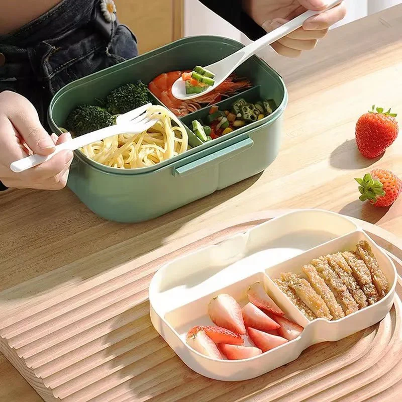 BENTOMATE – Two-tier Bento Lunchbox with Cutlery for Daily Use - Image 3