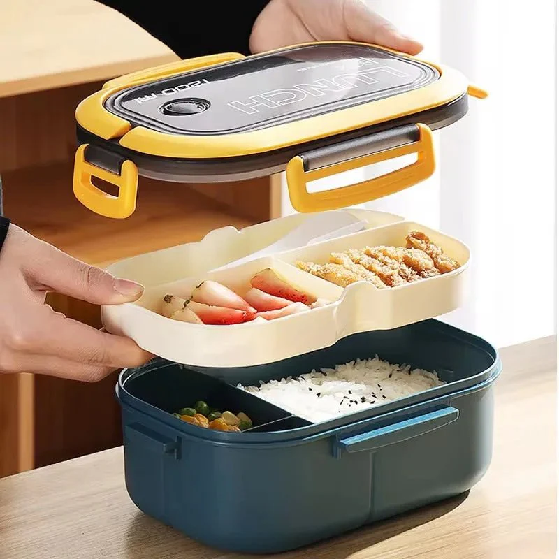 BENTOMATE – Two-tier Bento Lunchbox with Cutlery for Daily Use - Image 4