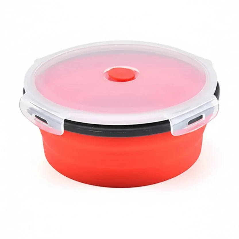 BENTOSTORE – Foldable Silicone Bento Lunchbox Set, Portable Food Container with Leak-Proof Lid - Image 7