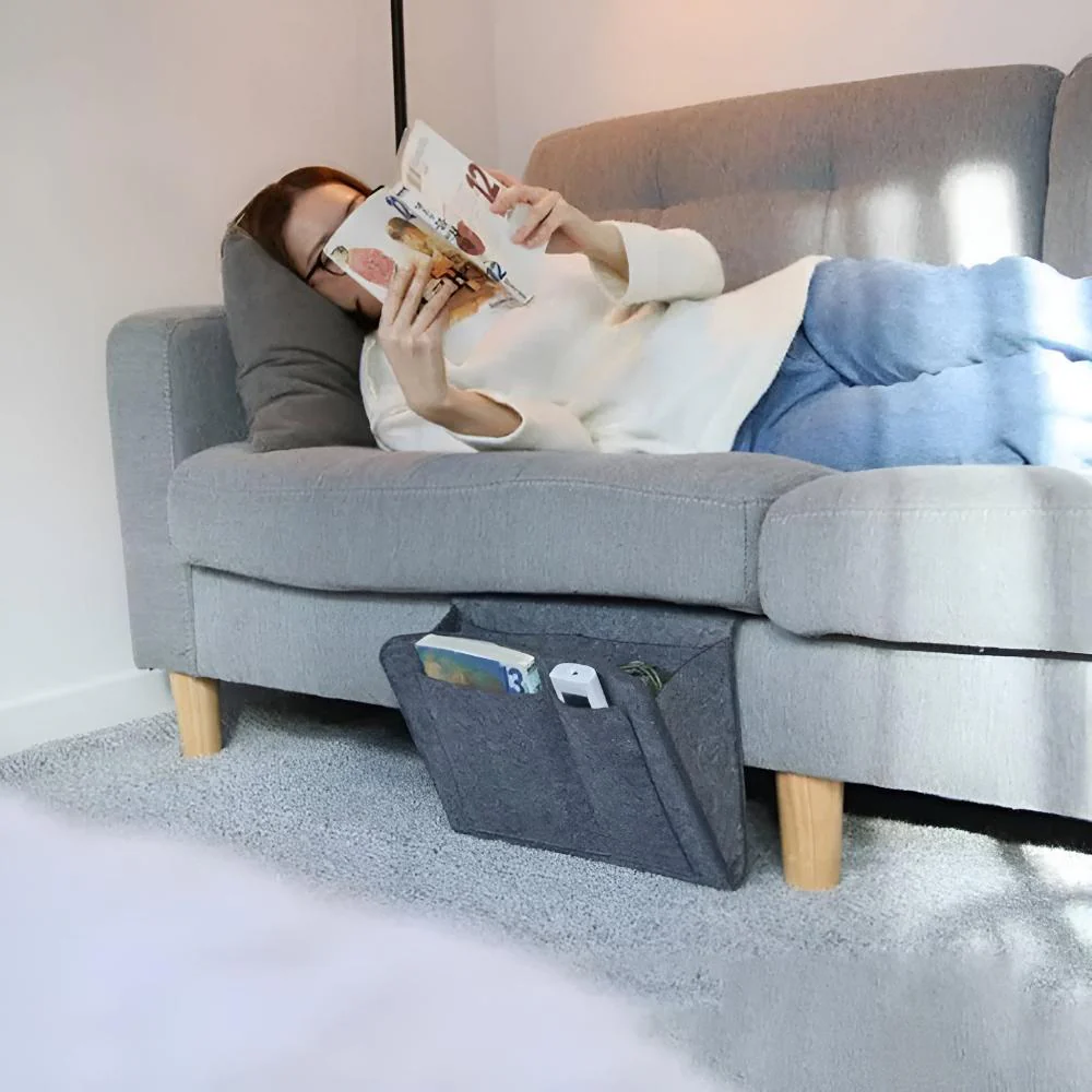 BED HUT – Felt Organizer with Cable Opening for the Bed - Image 4