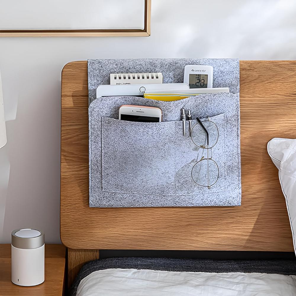 BED HUT – Felt Organizer with Cable Opening for the Bed - Image 5