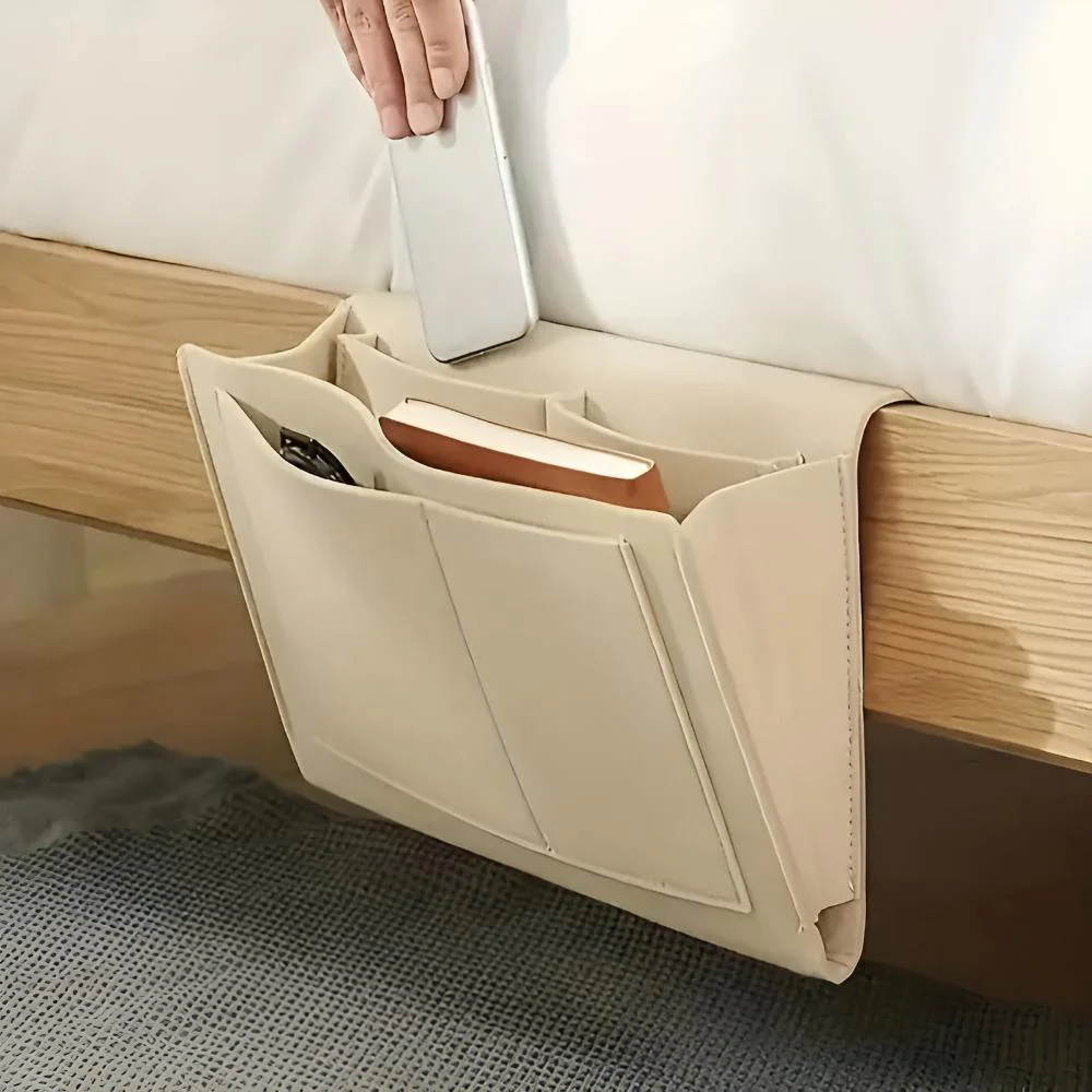 BED HUT – Felt Organizer with Cable Opening for the Bed - Image 7