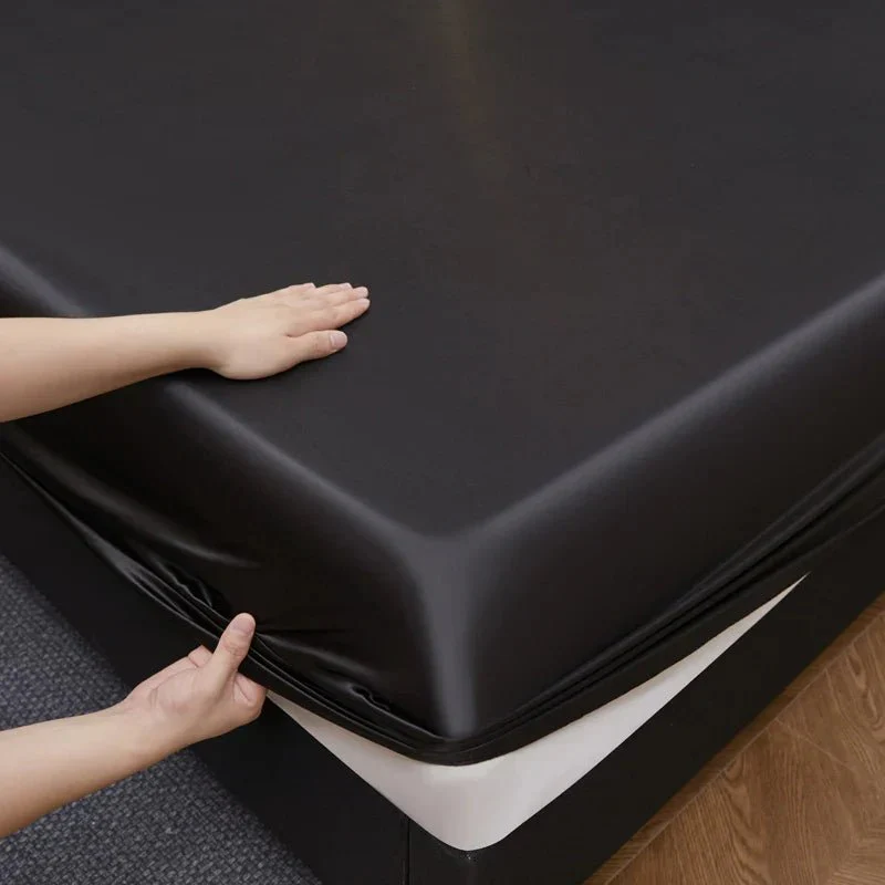 BETTSANFT – Cooling Satin Fitted Sheet for Breathable Comfort in Single Size - Image 4