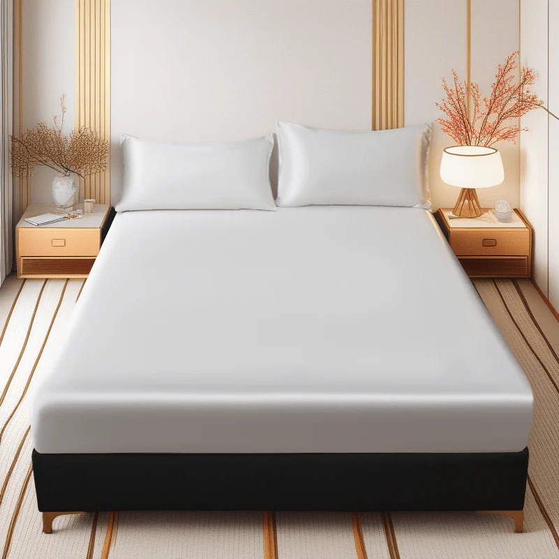 BETTSANFT – Cooling Satin Fitted Sheet for Breathable Comfort in Single Size - Image 9