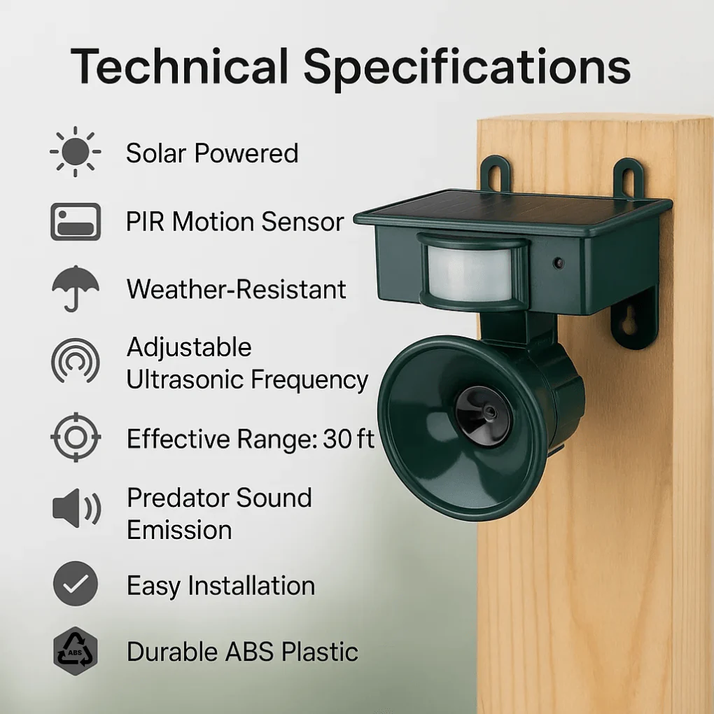 BIRDGUARD SENSOR - Motion detector bird repeller for effective protection - Image 4