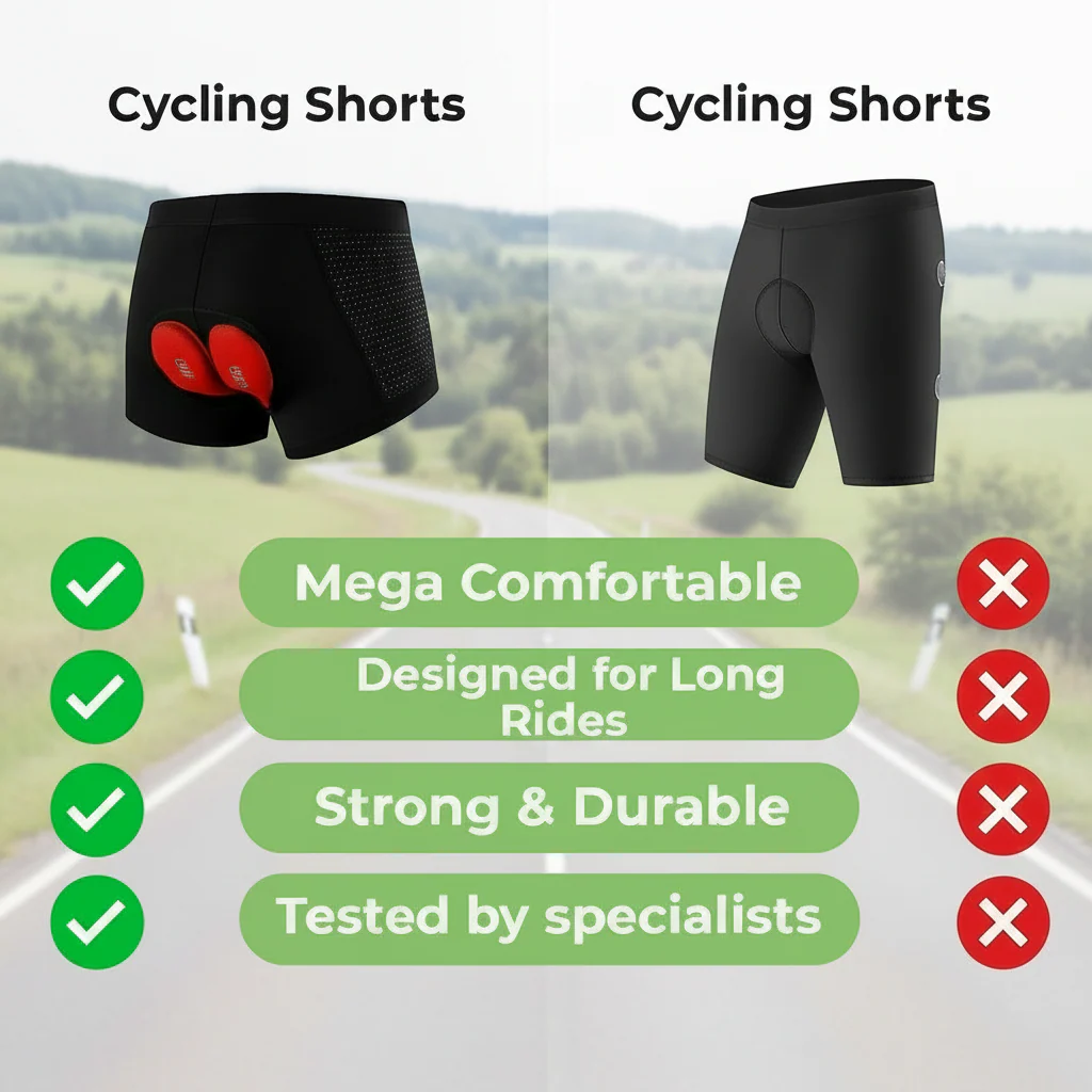 BIKERIDE Shorts - Gel-padded cycling shorts against Zadelpijn - Image 4