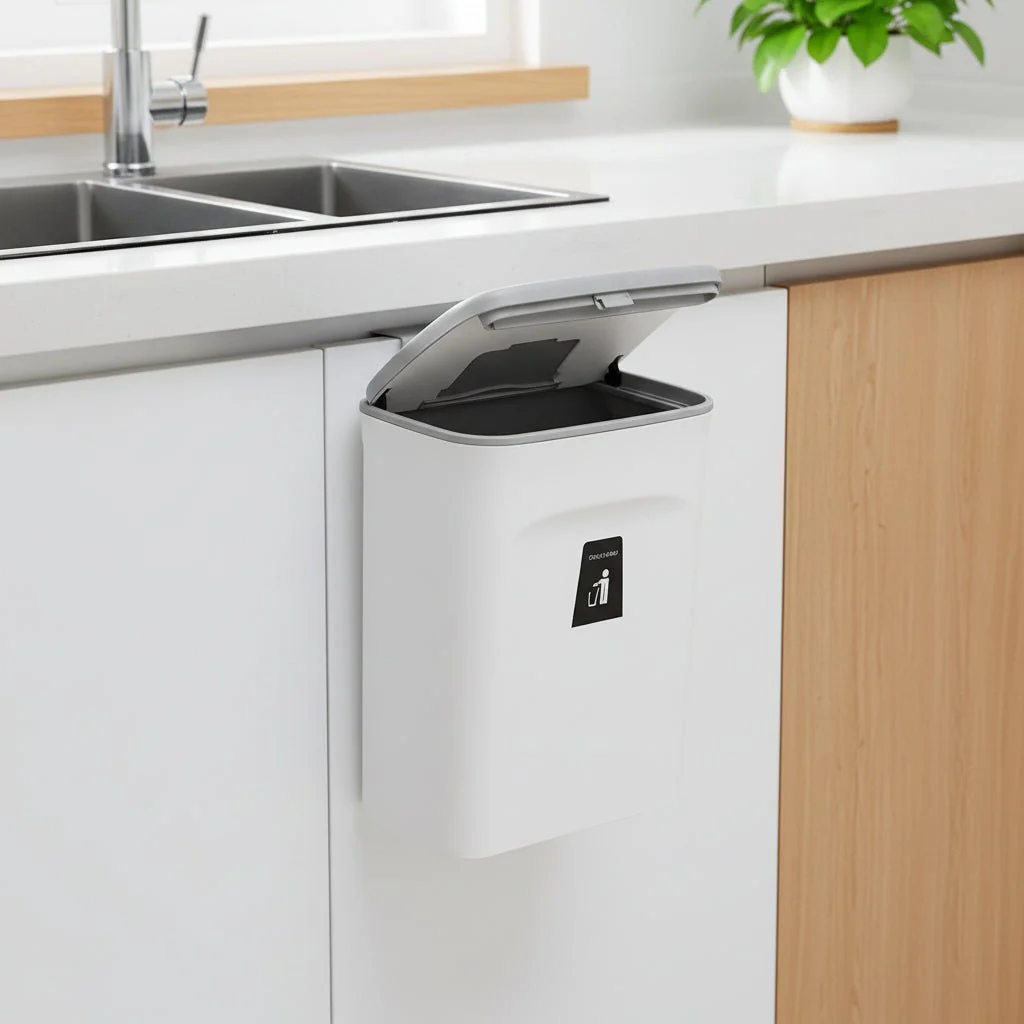 BINSMART – Compact wall-mounted trash can with intelligent odor seal