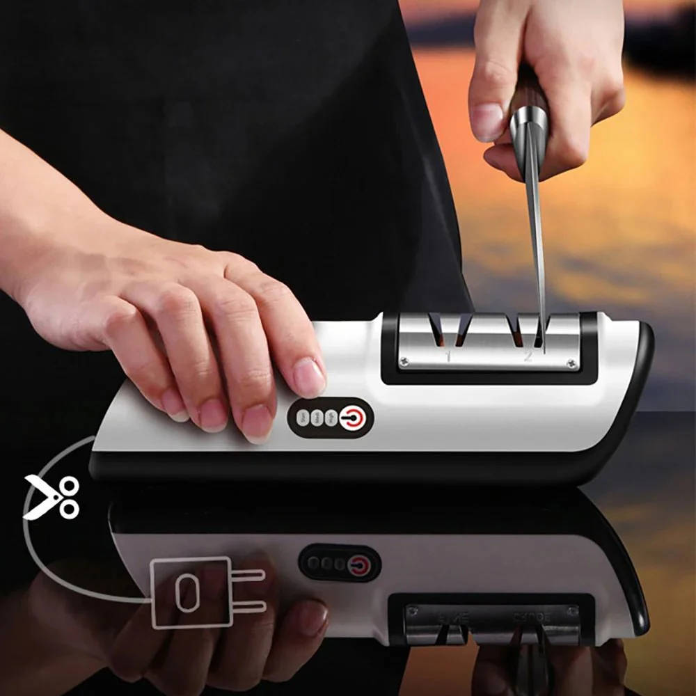 BLADEFLOW – Automatic Electric Knife Sharpener with 3-Speed Function - Image 2