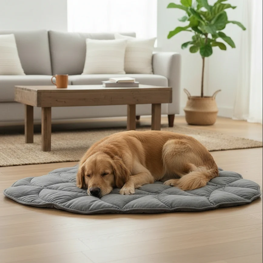 LeafPaws Blanket - Stylish dog blanket in leaf shape with soft padding & versatile use - Image 14