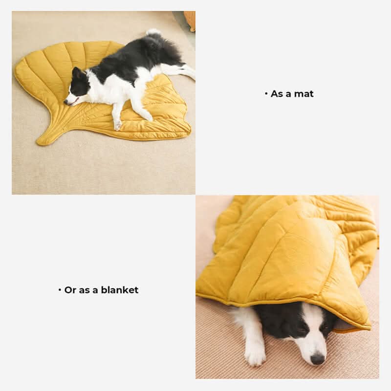 LeafPaws Blanket - Stylish dog blanket in leaf shape with soft padding & versatile use - Image 4