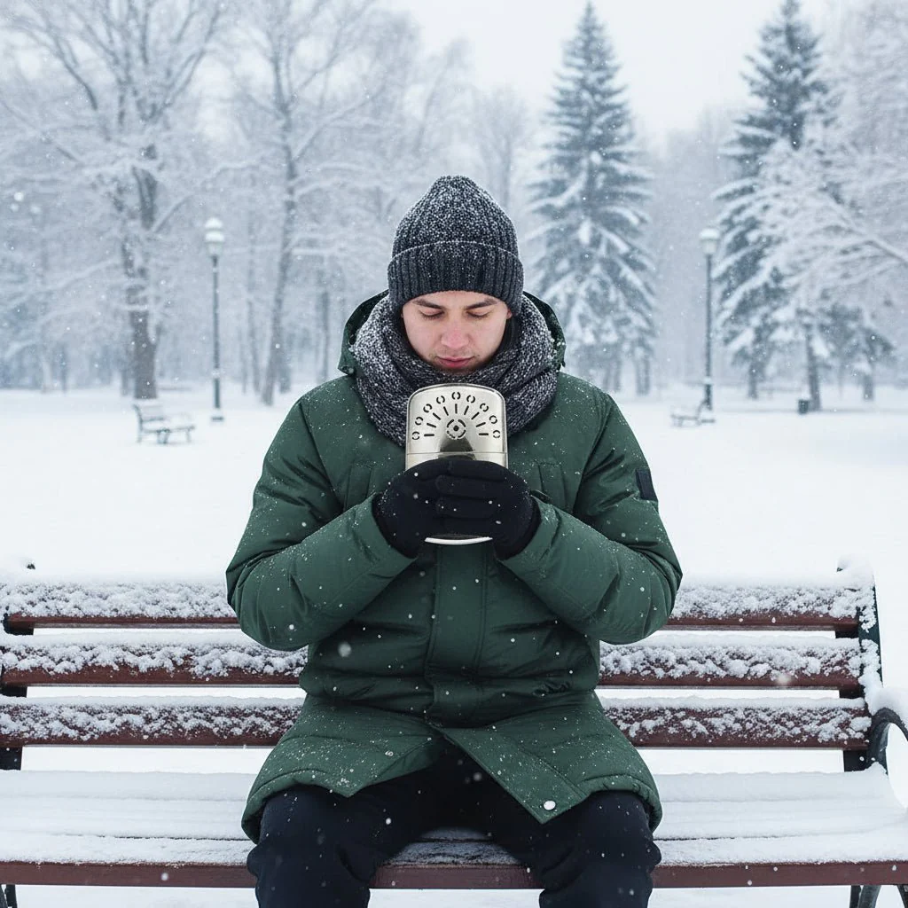 BLAZEMINI – Portable Metal Hand Warmer for Cold Hikes - Image 3