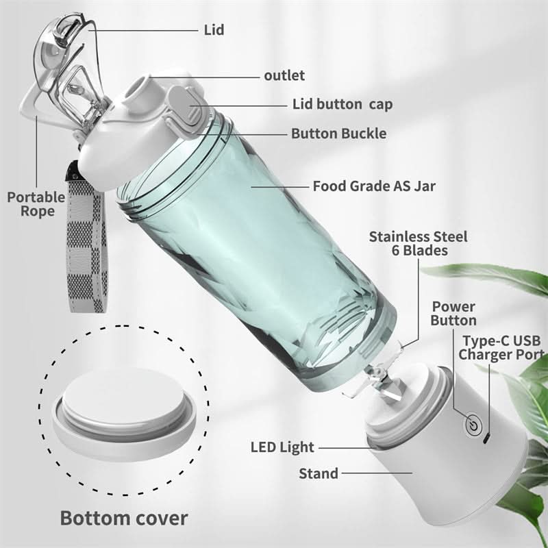 Blendjuicer Pro - Portable smoothie blender with 4000 mAh battery & 600 ml capacity - Image 6