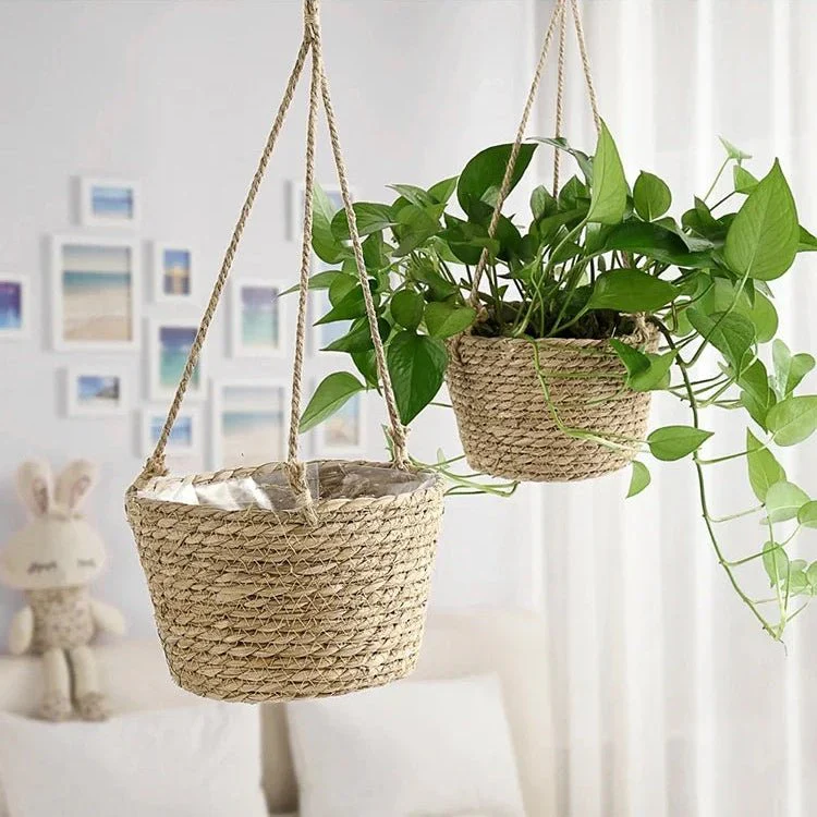 BLOOMKNOT – Rustic Hand-Knotted Macrame Plant Hanger Made of Cord for Orchids and Houseplants - Image 4
