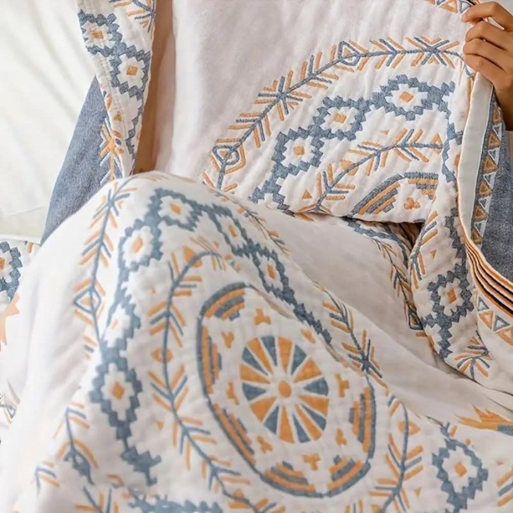 BohoHaven Blanket – Cotton Blanket with Mandala Pattern for Indoor & Outdoor Use - Image 2
