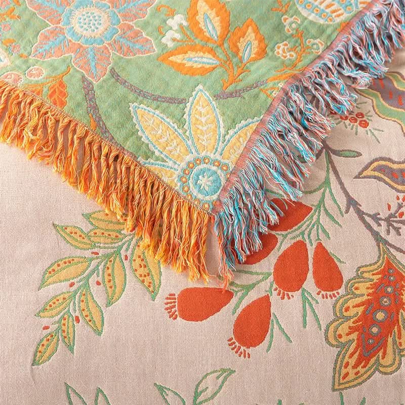 BohoWeave – Cotton Reversible Blanket with Jacquard Pattern - Image 8