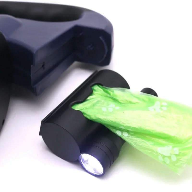BORDEAUX DUO - double lead with LED & bag dispenser for stress-free walks - Image 4