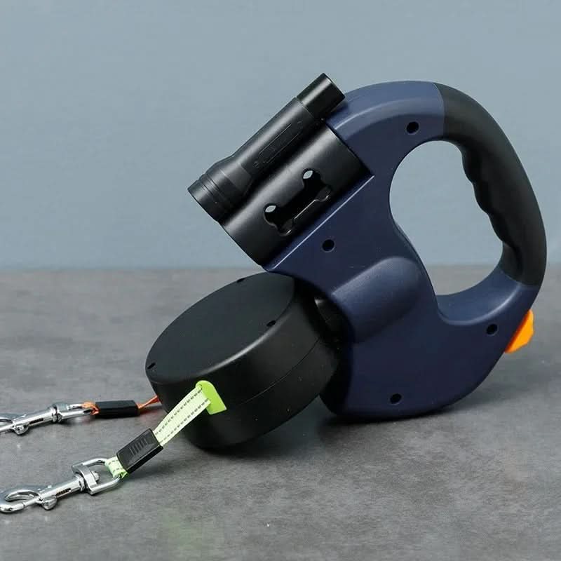 BORDEAUX DUO - double lead with LED & bag dispenser for stress-free walks - Image 5