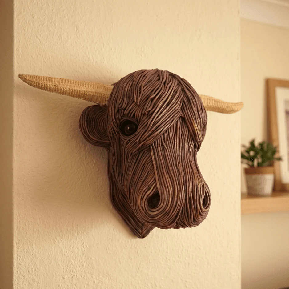 BOVINEART – Elegant cow wall sculpture in country house style