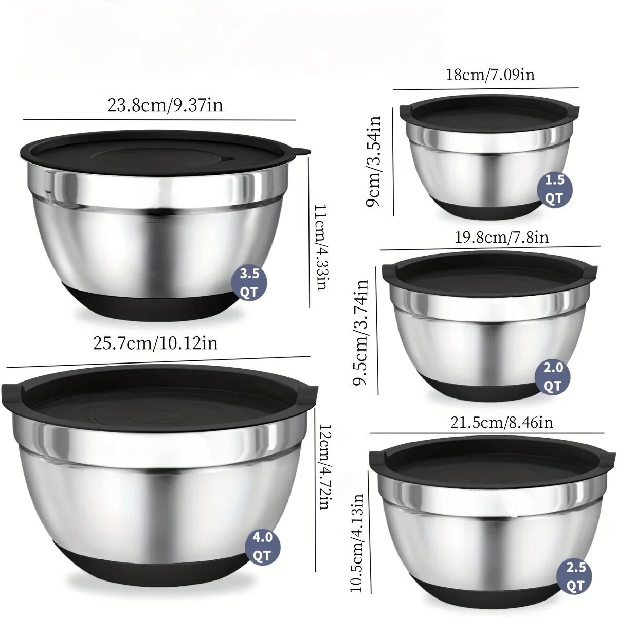 BOWLUX MIXSTACK – Airtight Bowls with Non-Slip Bottoms for Easy Meal Preparation - Image 6