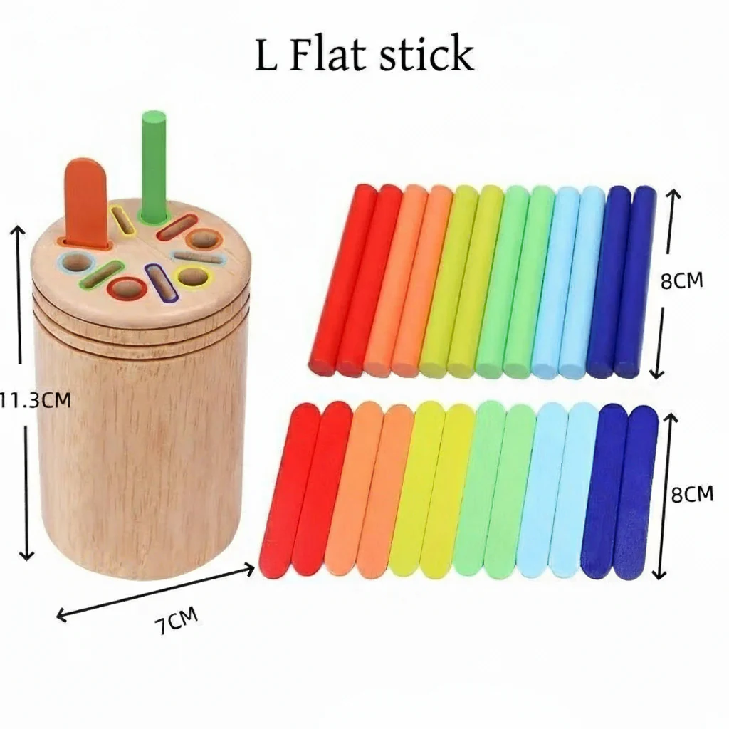 BRAINBLOOM – Wooden educational toy for shape and color sorting - Image 7