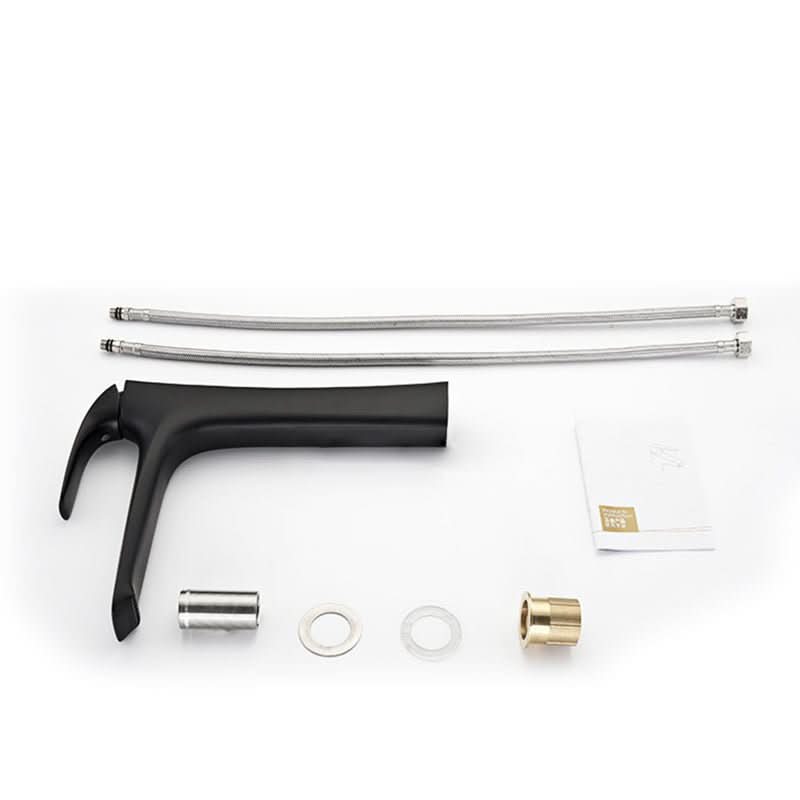 BRASSLINE Basin Tap - Modern single-hole brass basin tap with antique black finish - Image 7