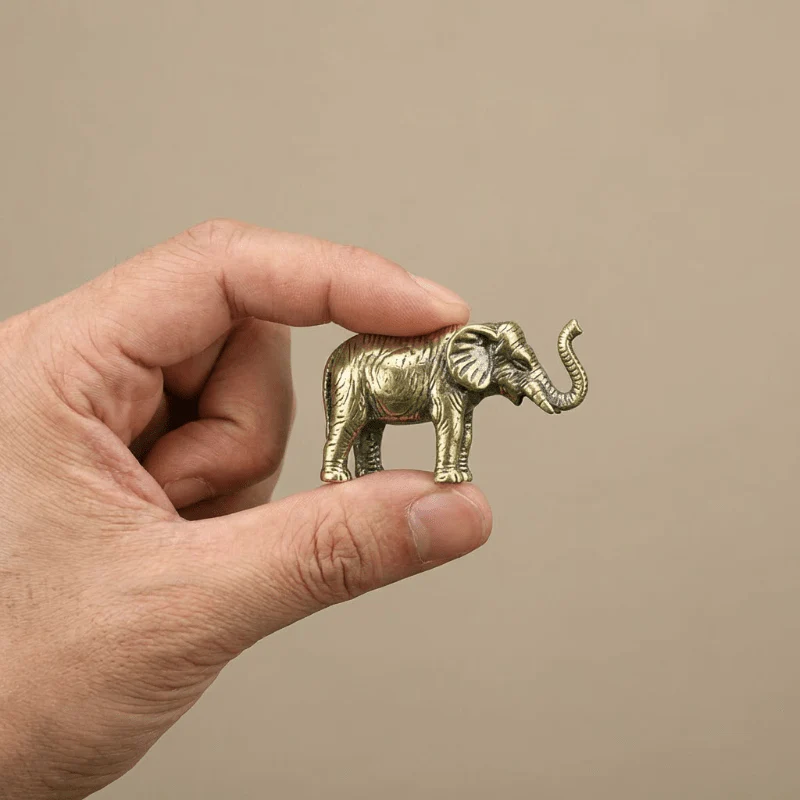 BRASSLINE - Exclusive Handmade Brass Elephant for Decorative Accents