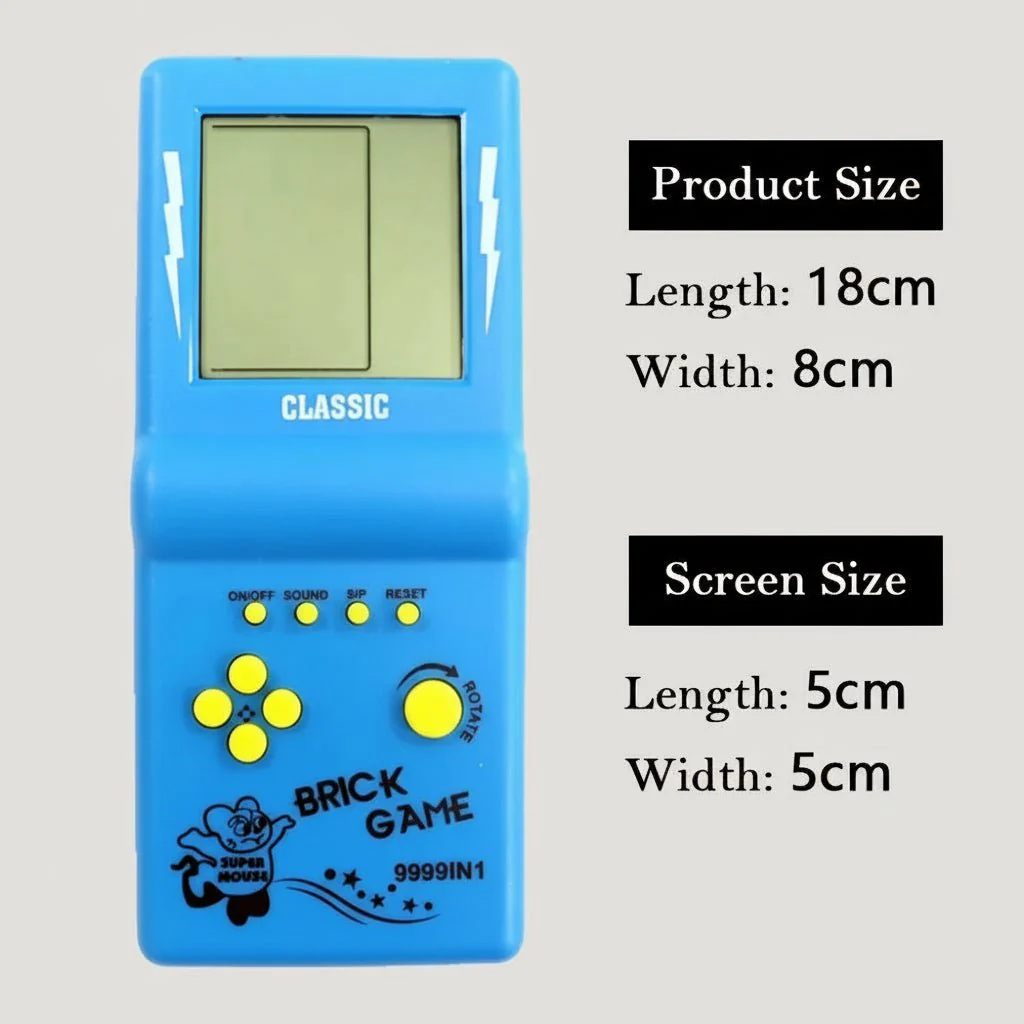 BRICKMASTER – Retro 3.5" Tetris game console for hours of entertainment - Image 5