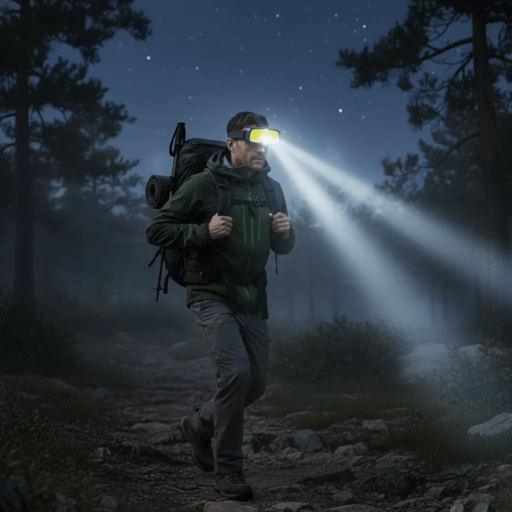 BRIGHTIBAND – USB LED Headlamp 500 Lm with Multi Outdoor Lighting - Image 3