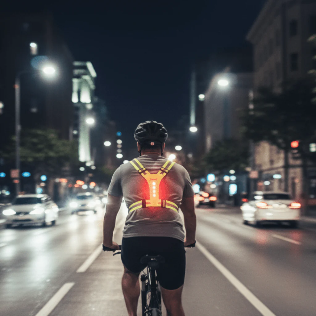 BRIGHTPATH – LED Reflector Running Vest with Adjustable Fit & Safety Lights - Image 2