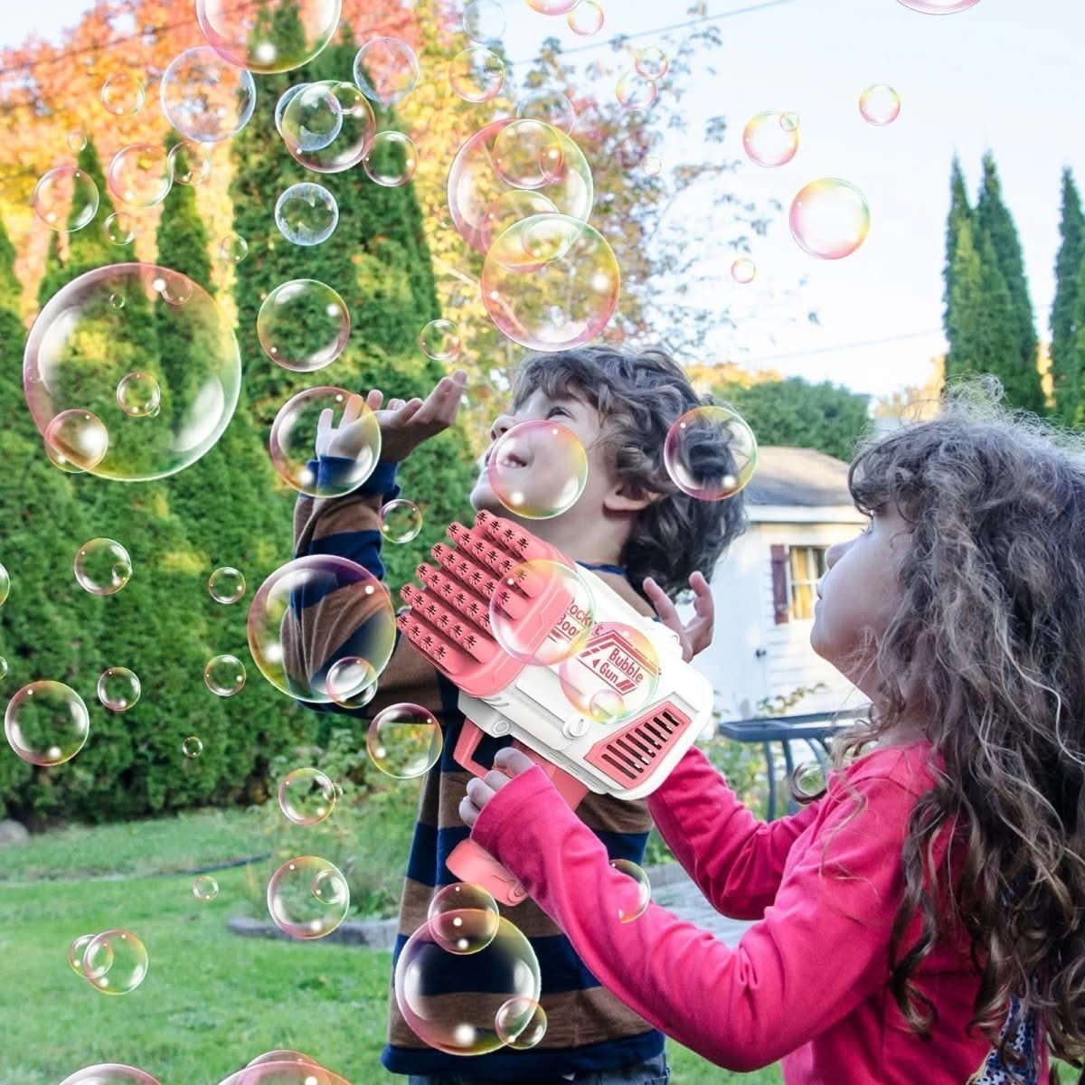BubbleFun - Battery-free bubble toy for endless bubbling fun