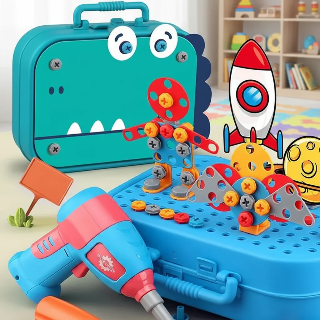 BuildiBits Creative Kit - Educational toy with tools for creative adventures