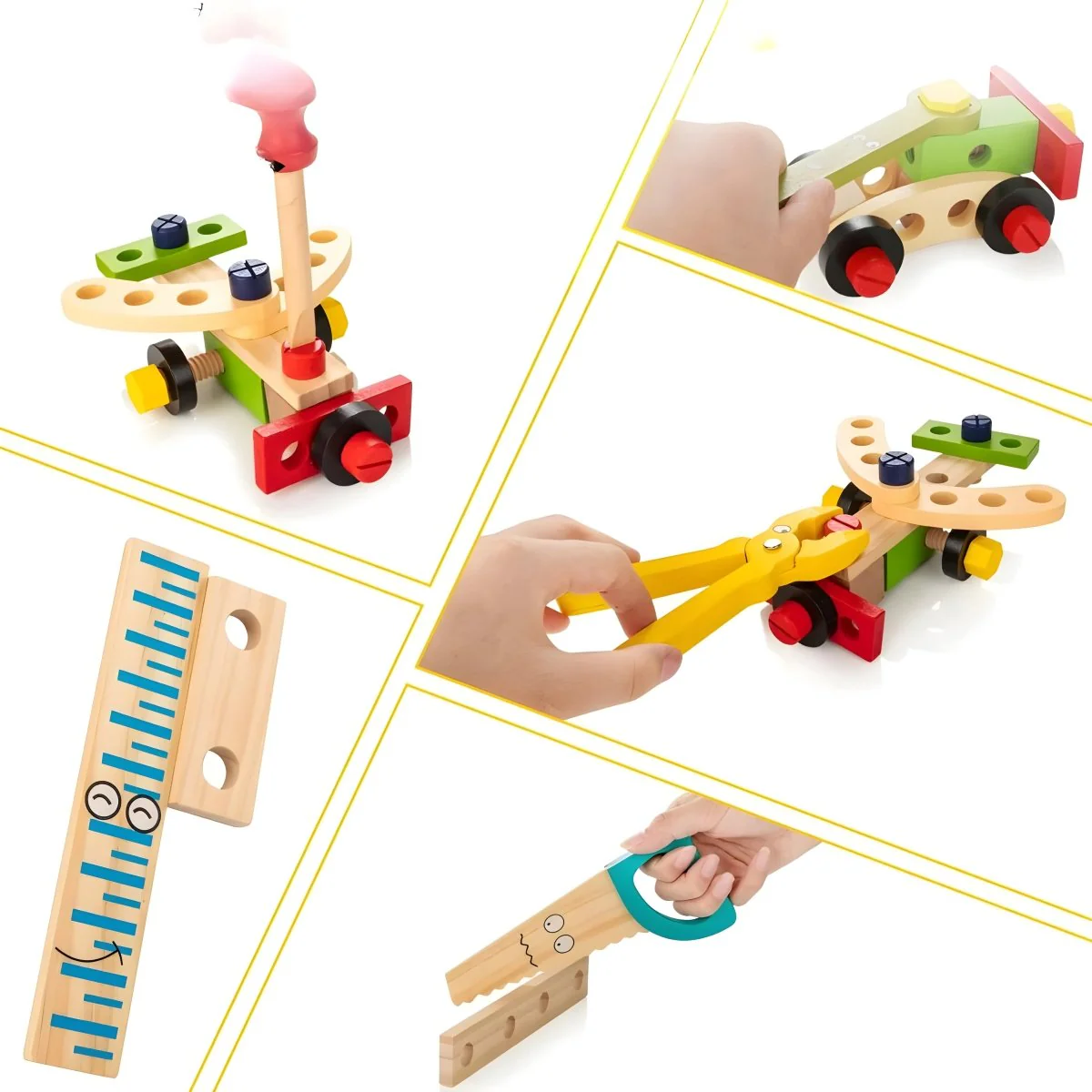 BUILDIBOX – Montessori wooden tool case for early construction skills - Image 5
