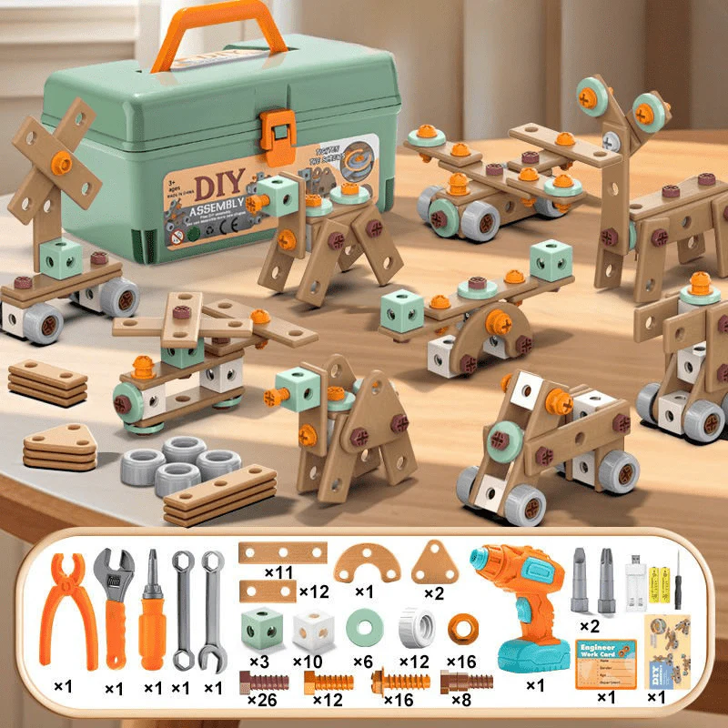 BuildMaster - 100-piece tool set for creative children aged 3 and over - Image 6