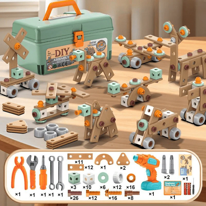 BuildMaster - 100-piece tool set for creative children aged 3 and over - Image 8