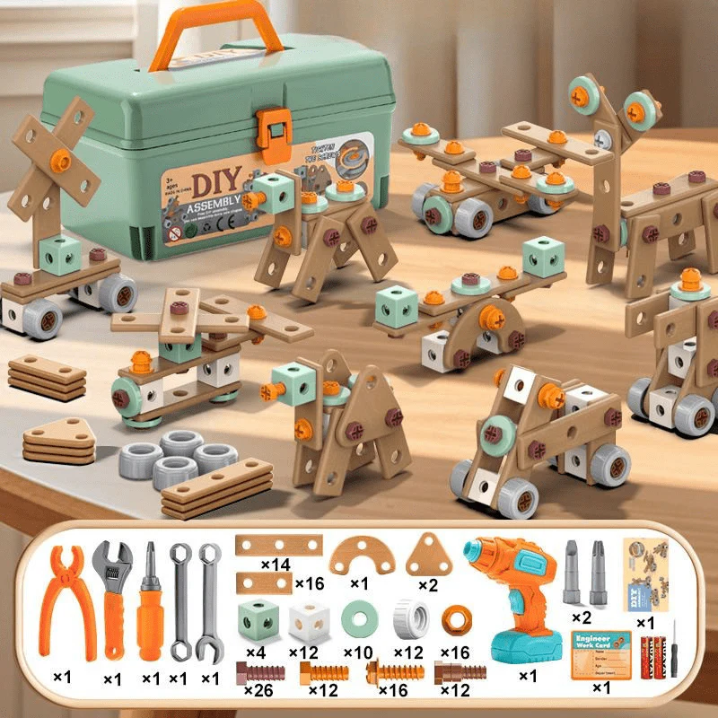 BuildMaster - 100-piece tool set for creative children aged 3 and over - Image 9