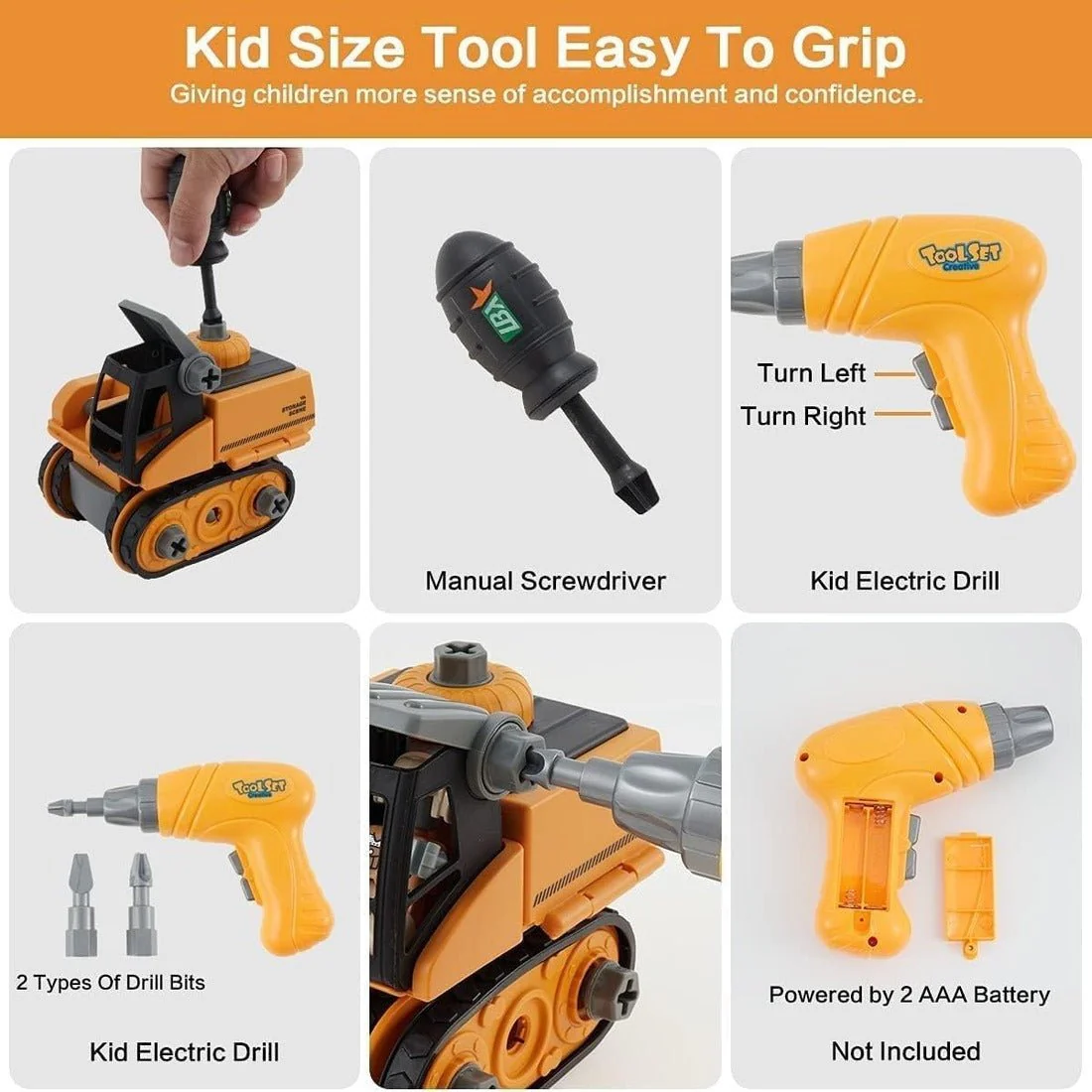 BUILDTRIQ – Electric Engineering Construction Set for Children with Screwdriver and Vehicle Parts - Image 5